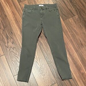 LOFT Sage Green Ankle Jeans